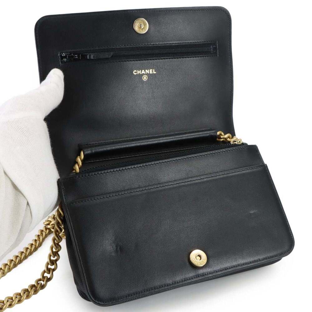 CHANEL Black Caviar Leather Wallet - Picture 7 of 10